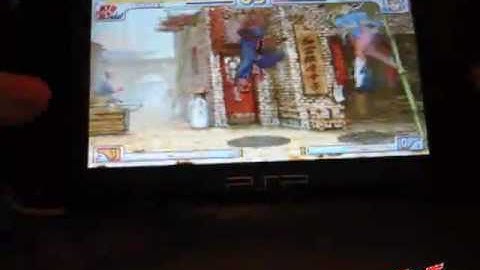 Street Fighter 3rd Strike on PSP - Full Speed CPS3