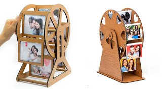 Making a ferris wheel photo album from cardboard - DIY