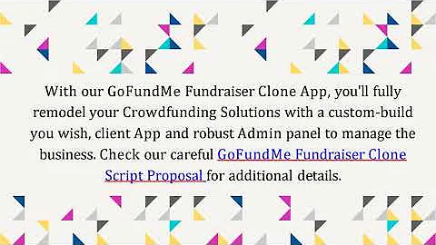 Best GoFundMe Fundraiser Clone Script - Readymade Clone Script