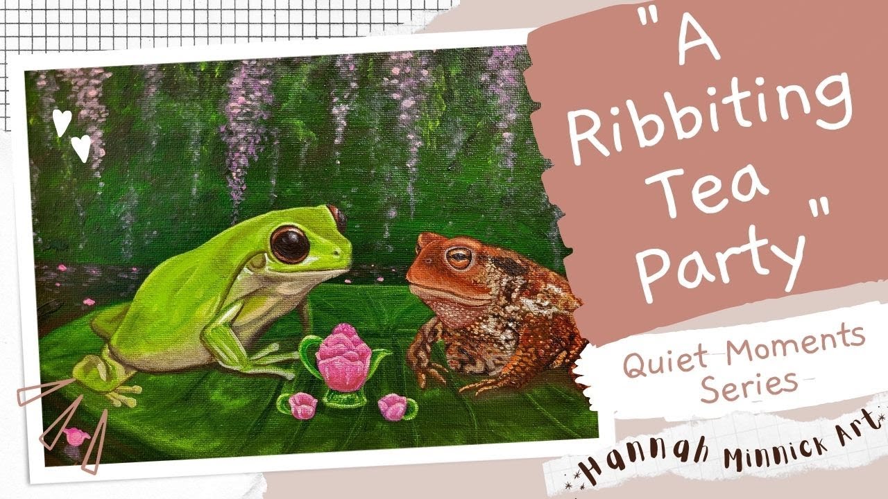 Acrylic Painting of Frog and Toad Having a Tea Party - YouTube