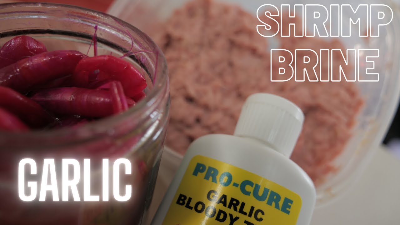 Shrimp BRINE & Garlic Tuna Cure for Brads SUPERBAITS & Cutplugs 