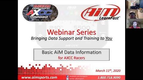 Basic AiM Data Information for MX UTV Data Logger Users