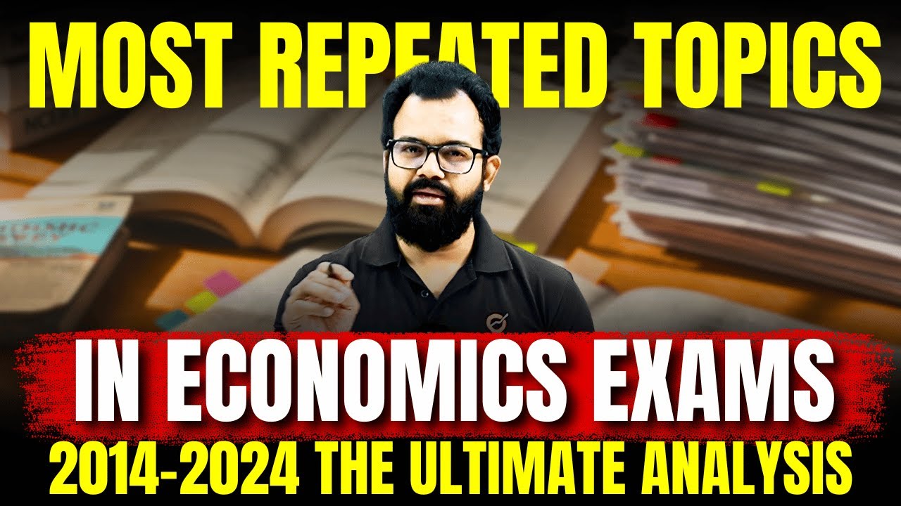Top Repeated Topics in Economics Exams | IES, DEPR, NET, Optional 2026 Prediction Lecture| Ecoholics