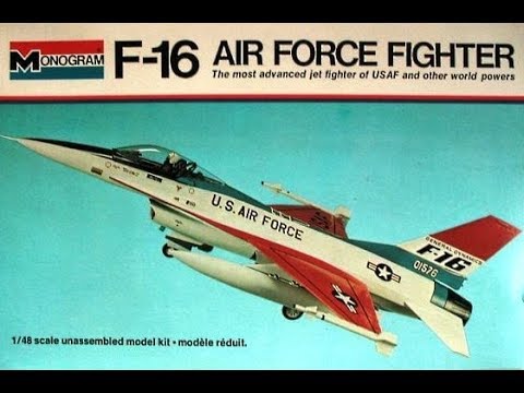 What's in the Box? Monogram 5401 F-16 Air Force Fighter - YouTube