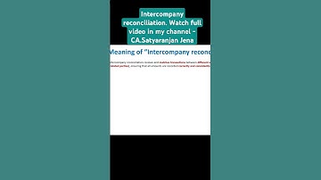 vendor recognition, how to reconcile intercompany transactions#shortsfeed #shorts #youtubeshorts