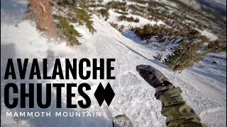 Avalanche Chutes 1 - Mammoth Mountain, California Steep Double Black Diamond Trail