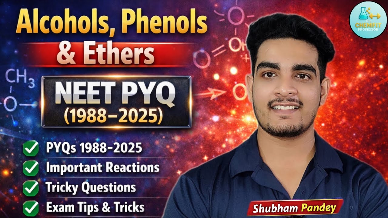 Alcohols Phenols Ethers NEET PYQ 1988–2025 - YouTube