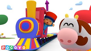 😳 Pocoyo discovers amazing ANIMALS on his train! | Pocoyo English - Official Channel | Kids Cartoons
