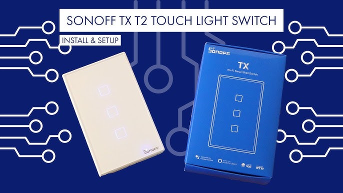 Sonoff T2EU1C-TX Einkanal-Touch-Lichtschalter Schalter Wi-Fi-Taste