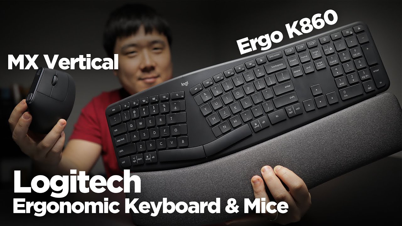 Logitech Ergonomic Keyboard Mice Mx Vertical Ergo K860 Unboxing Review Youtube