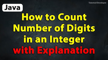Java Program to Count Number of Digits in an Integer with Explanation