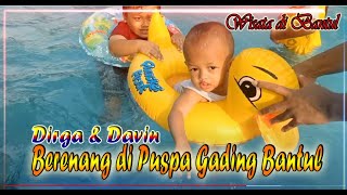 Dirga & Davin Berenang di Taman Puspa Gading Bantul ||Wisata Air Bantul