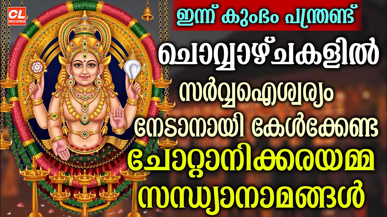ചൊവ്വാഴ്ച ദിവസം കേൾക്കേണ്ട ദേവിസന്ധ്യാനാമങ്ങൾ|DeviSongs Malayalam|Devi DevotionalSongsMalayalam