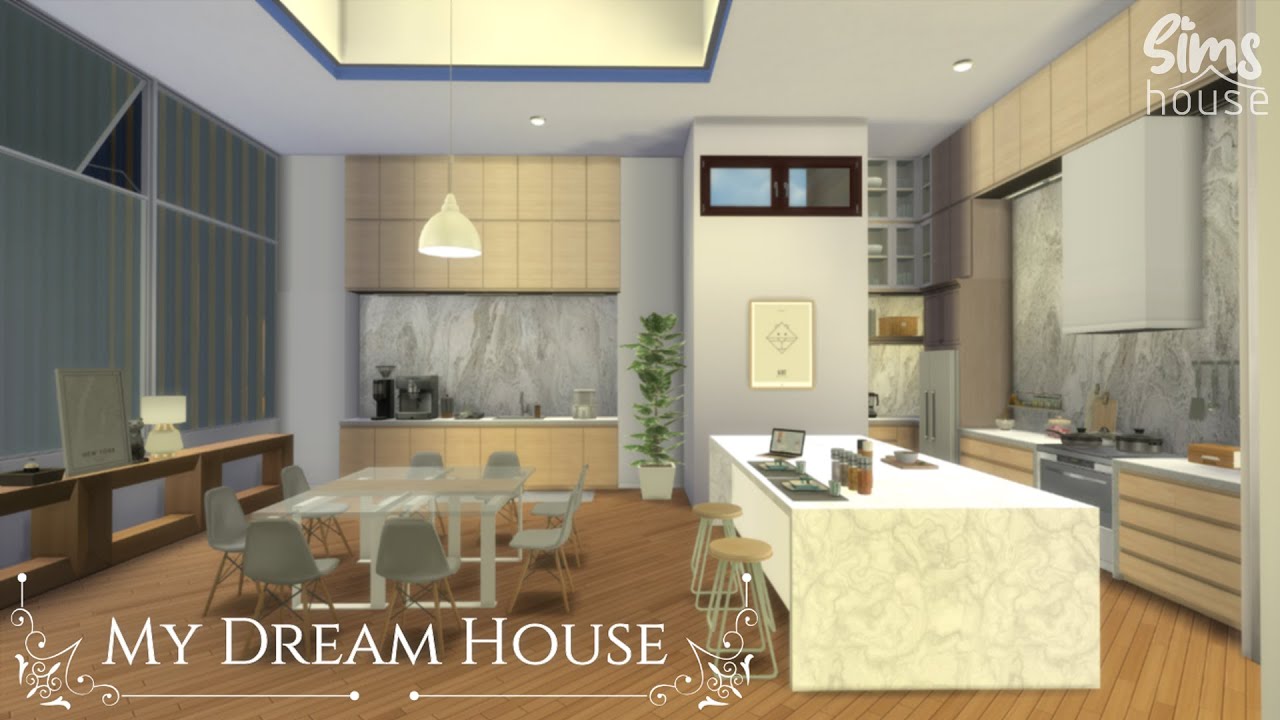 The Sims 4 MY DREAM HOUSE!!! CC Speed Build + CC LINKS - YouTube