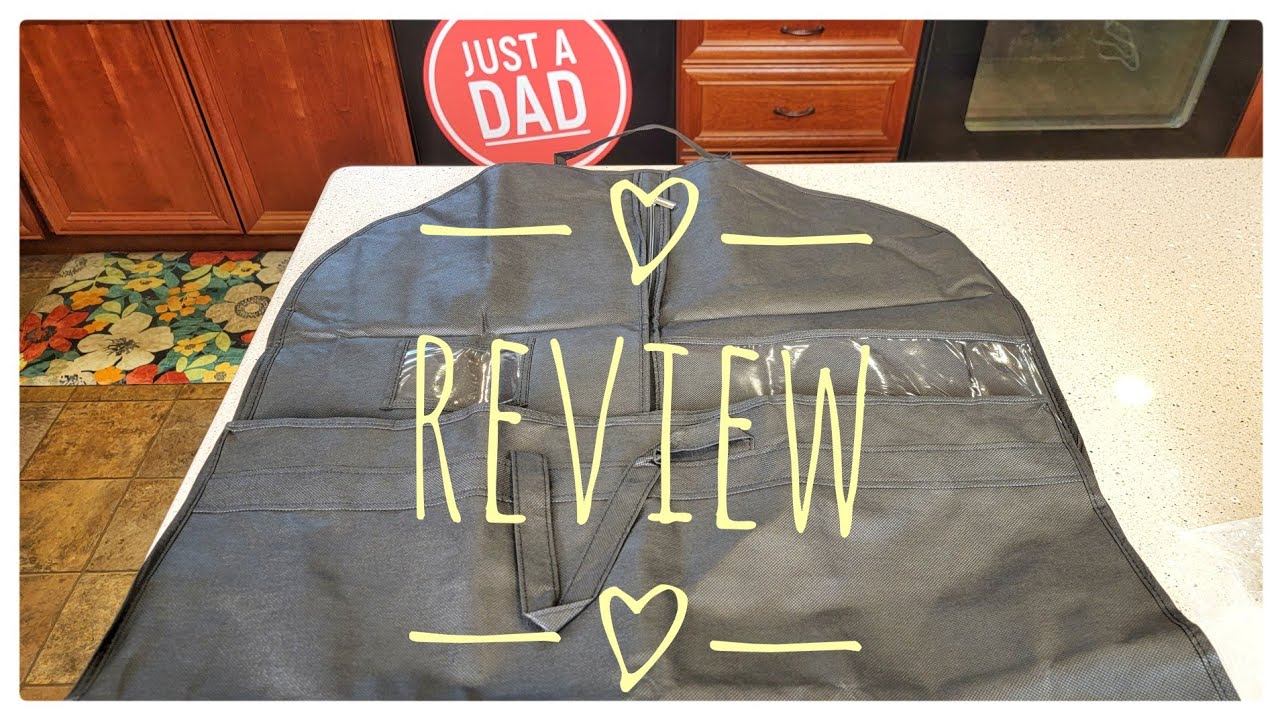 Simple Houseware 43-Inch Heavy Duty Garment Bag with Pocket for Dresses Review