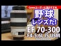 【EF 70-300 f4-5.6L】野球レンズだ！標準ズームと比較