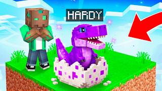 Me Hice pasar por BEBÉ T-REX en UN CHUNK en Minecraft!