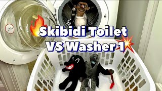 😬 Skibidi Toilet VS Washing Machine #washingmachine #skibiditoilet #asmr