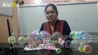 PHP  Training Thoughts about WindowIT.Navdeep Kaur Thapar Un Profile