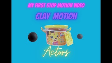 Stop motion, claymation. My First try.