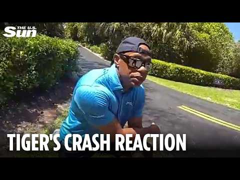 BOOM! Cop bodycam footage captures Tiger's crash response