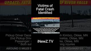 UPDATE: Victims Of Fatal Crash By Thief River Falls, MN Identified