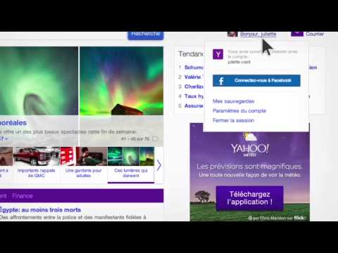 Nouvelle page d'accueil Yahoo Canada / Yahoo Québec