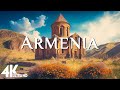 Flying over armenia 4k u relaxing music along with beautiful nature scenery