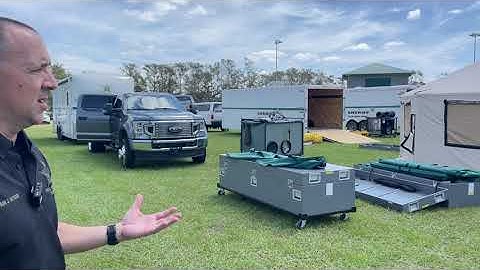 PBSO Base Camp set-up Emergency Field Force Hurricane Idalia