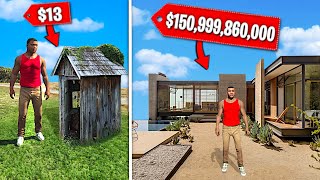 CHEAPEST vs Most EXPENSIVE HOUSE In GTA 5.. (Mods)