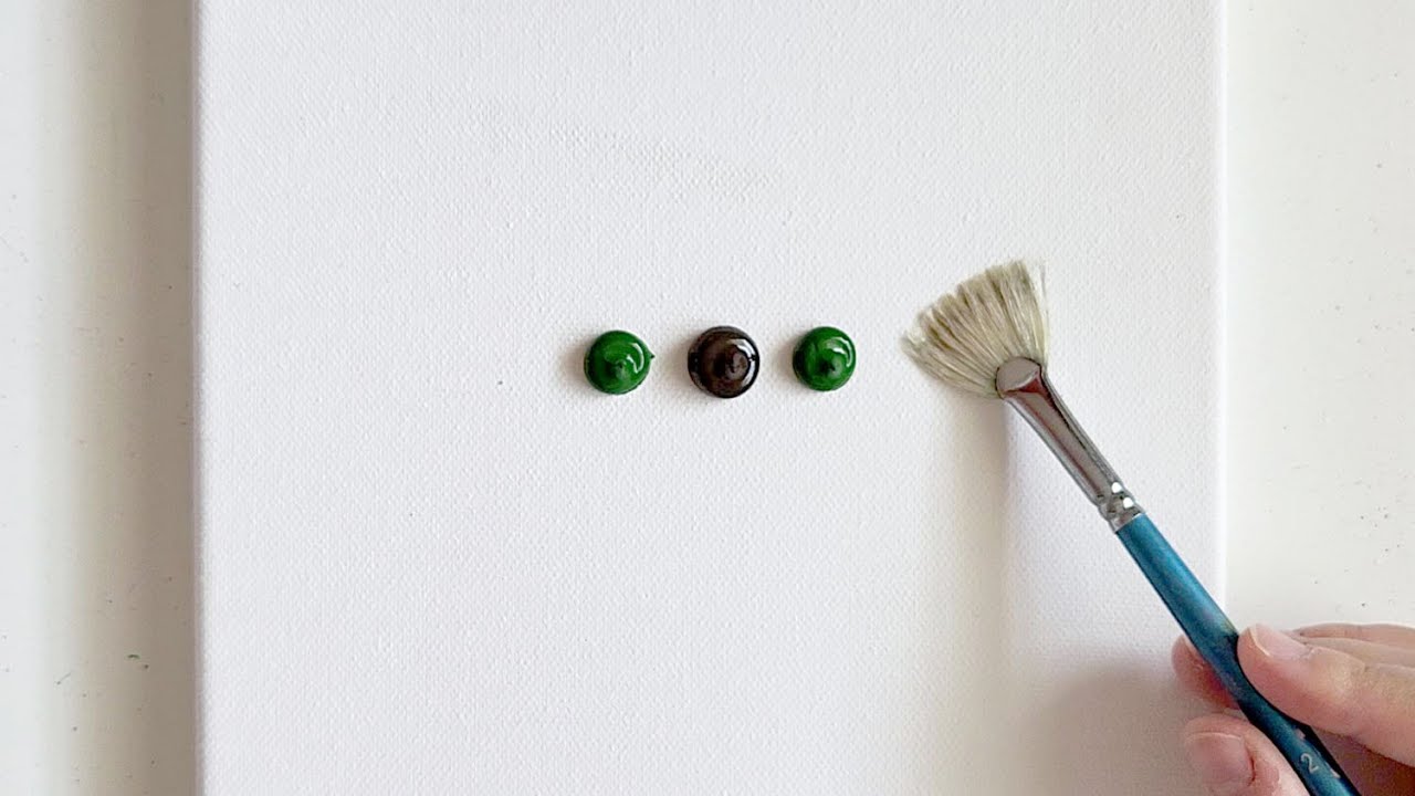 Как нарисовать деревянный пейзаж, отраженный в воде / Акриловая краска