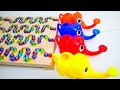 Marble Run Race ASMR☆HABA quadruple Slope Elephant #82