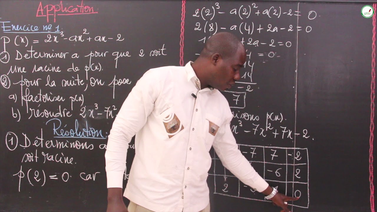 Exercices - Terminale L - Mathématiques : Factorisation des polynômes / M. Mbow