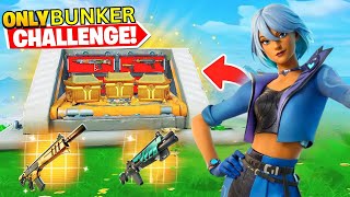 BUNKER LOOT *ONLY* Challenge in Fortnite!
