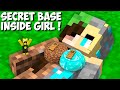 Which SECRET BASE INSIDE THE GIRL WILL YOU CHOOSE in Minecraft ? DIAMOND vs DIRT BASE !