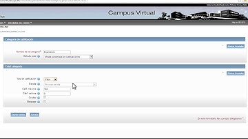 Crear una categoría (Moodle)