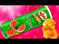 DIY - ВКУСНЫЕ ЧИПСЫ Pringles СО ВКУСОМ АРБУЗА ! СВОИМИ РУКАМИ !