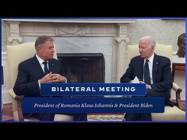 President Biden Hosts President Klaus Iohannis of Romania for a Meeting