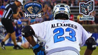 Charlotte Hounds Vs Ohio Machine 2018 Mll Highlights