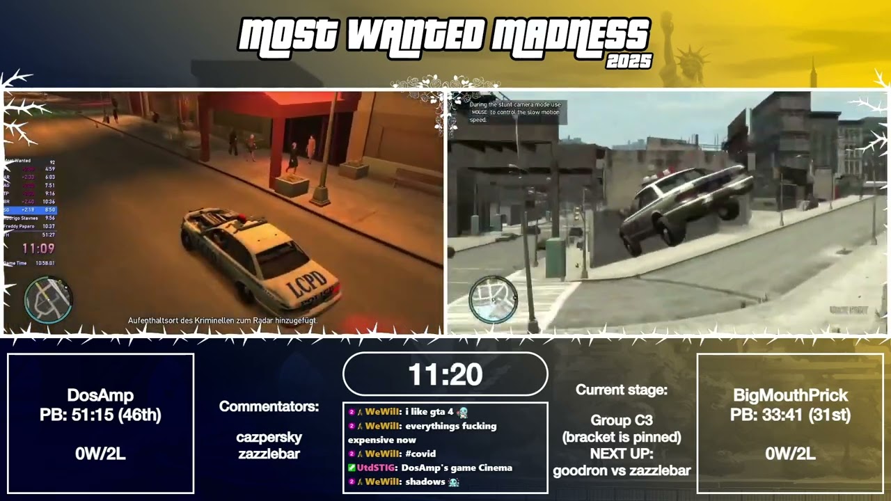 Most Wanted Madness 2025 - Group Stage - DosAmp vs BigMouthPrick