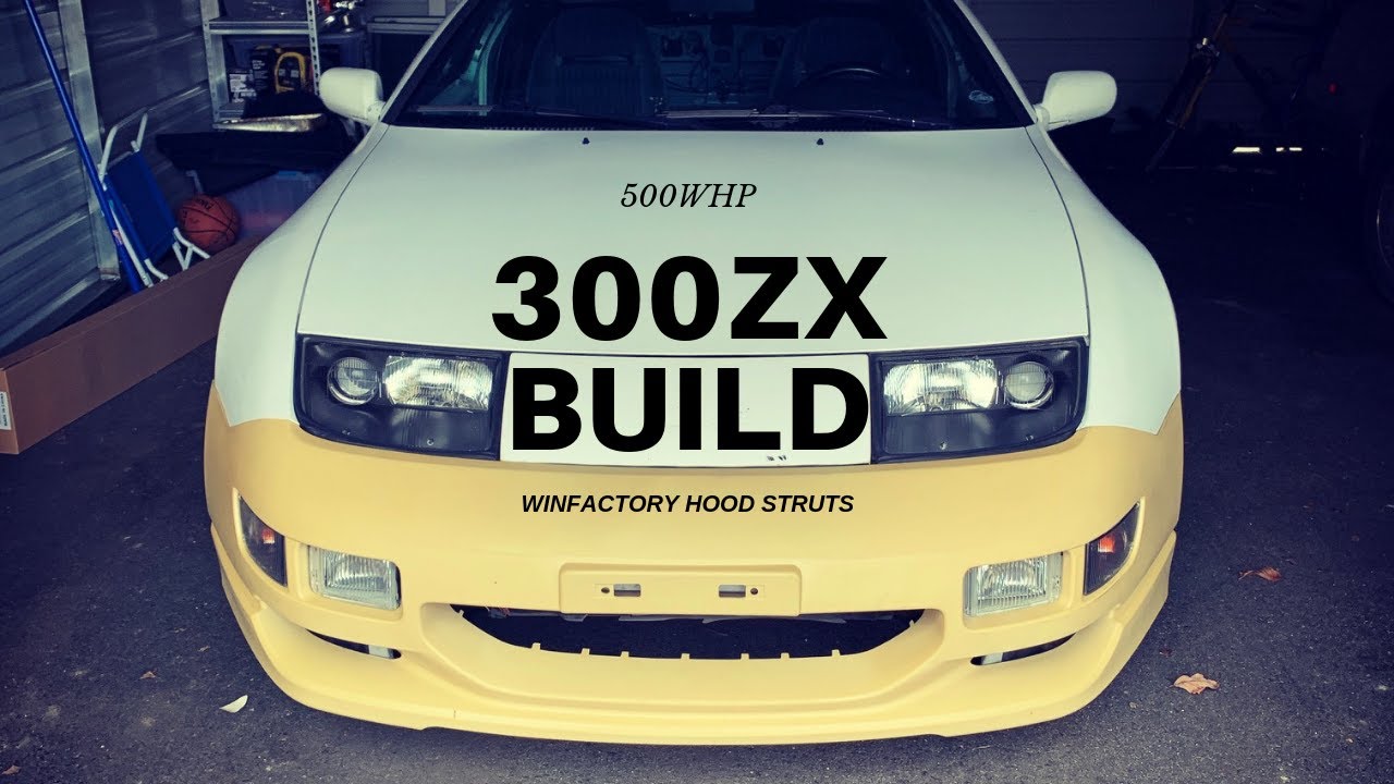 BYE BYE Hood Prop!! Winfactory Hood Strut Install: 500WHP 300ZX