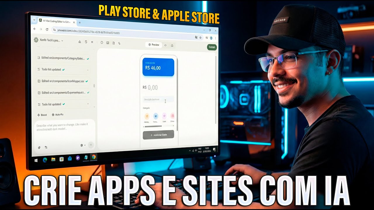 O FIM DOS PROGRAMADORES? 😱 Essa IA cria Sites, Apps e Jogos SOZINHA! (YouWare)