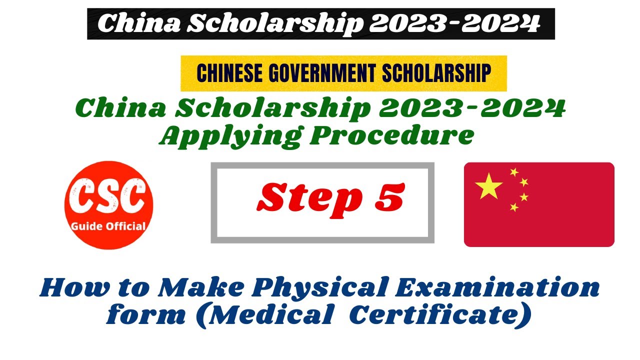 How to Make Physical Examination Form || Step 5 || China Scholarship 2023-2024  - YouTube