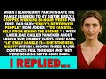 When I Learned My Parents Gave The Family Business To My Sister I Stopped Working 80 Hour Weeks For When I Learned My Parents Gave The Family Business To My Sister I Stopped Working 80 Hour Weeks For