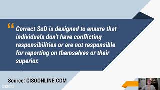 Least Privilege / Separation of Duties