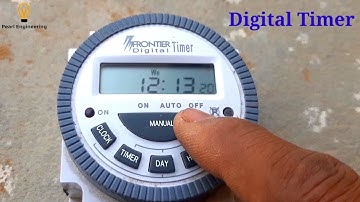 Digital timer wiring & programming | Frontier digital timer | Digital street light timer settings |