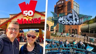 Walibi Belgium Vlog 2025 - NEW Mecalodon Launch Coaster!