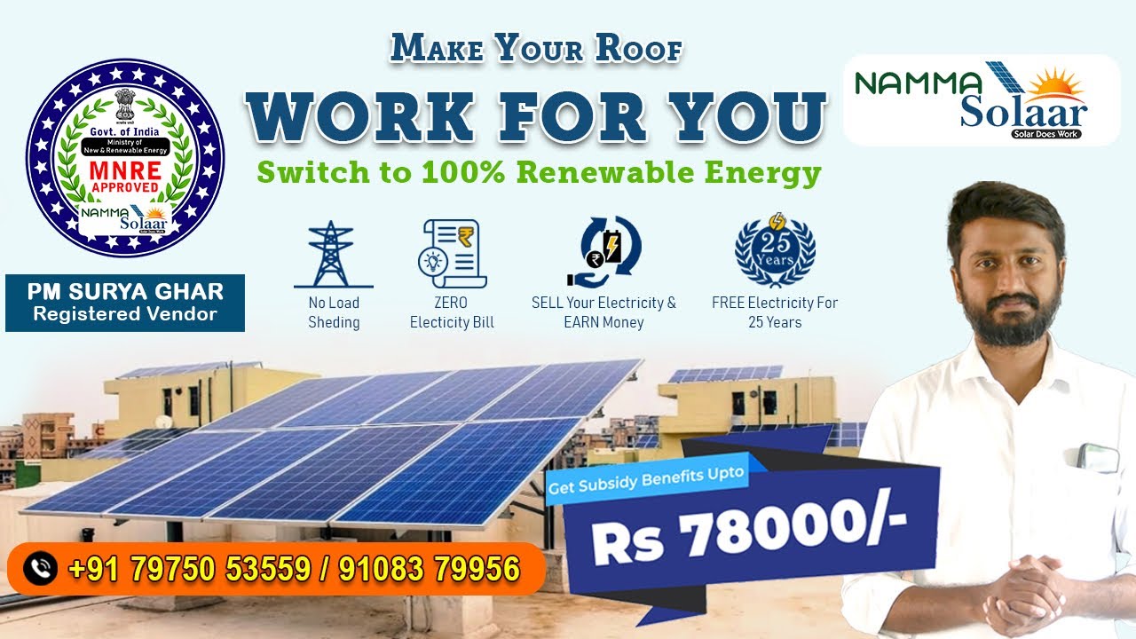 We do Solar Subsidy Projects 2kw-10kw both Ongrid/Hybrid in Bangalore Call 7975053559/ 9108379956