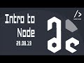 Backend Workshop: Intro to Node.js and Server Side Code 29.08.19