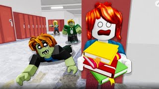 Playing Roblox school zombie escape!!